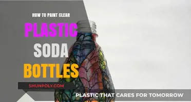 Creative Upcycling: Painting Clear Plastic Soda Bottles for DIY Projects