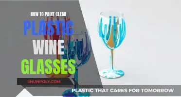 Transforming Clear Plastic Wine Glasses with Paint