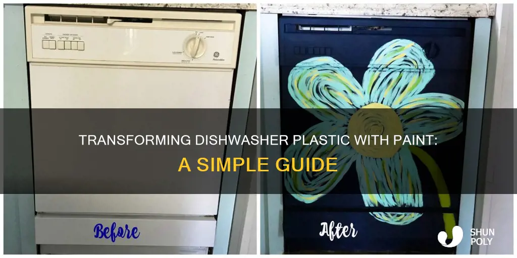 how to paint dishwasher plastic