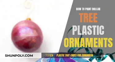 Transform Dollar Tree Plastic Ornaments with Paint