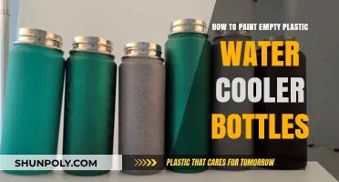 Creative Upcycling: Transforming Empty Plastic Water Cooler Bottles with Paint