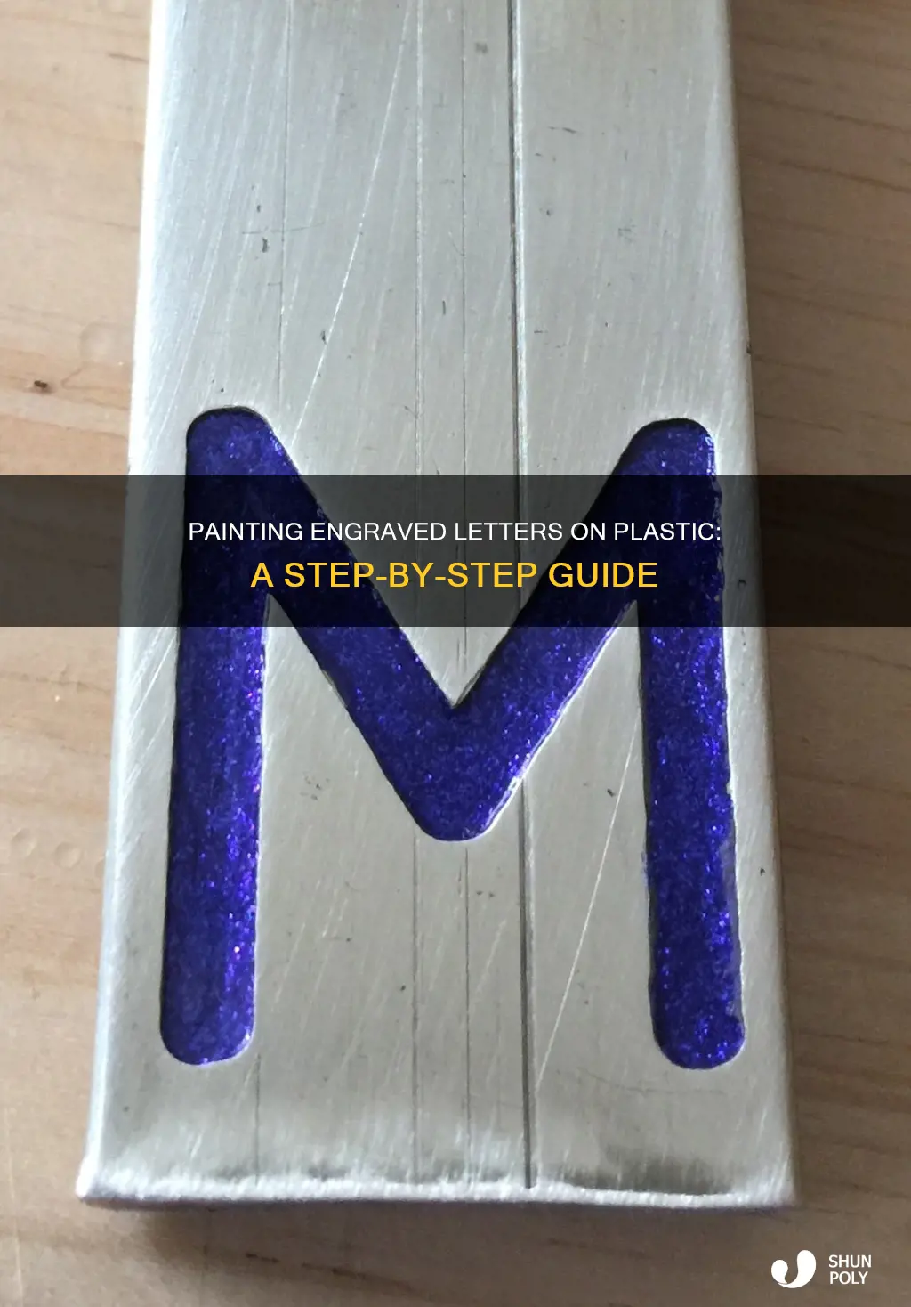 how to paint engraved letters on plastic