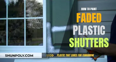 Refresh Faded Plastic Shutters with a New Coat of Paint