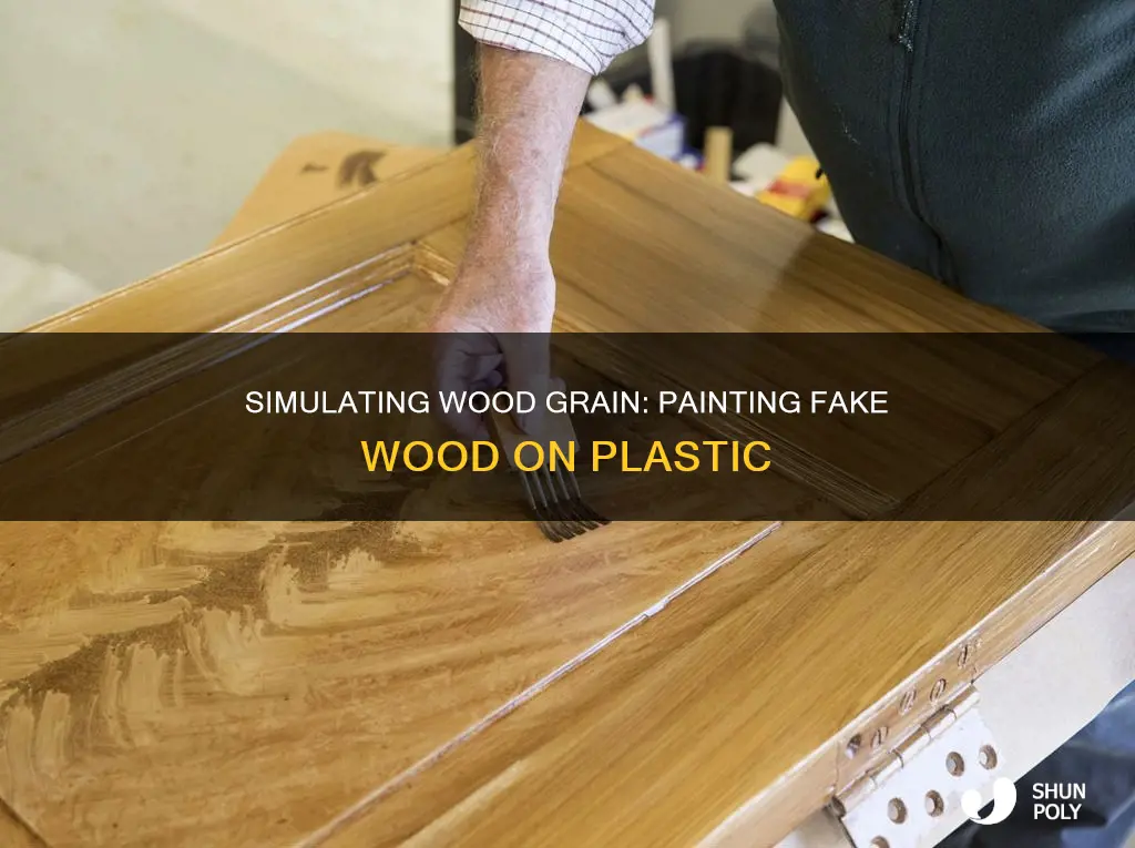 how to paint fake wood grain on plastic