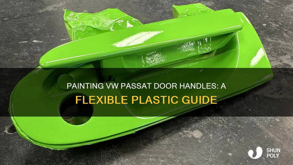 how to paint flexible plastic door handles on vw passat