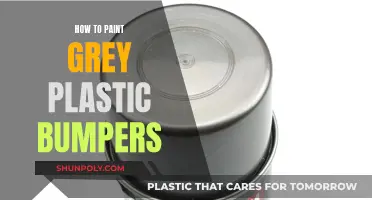 Transforming Grey Plastic Bumpers with Paint