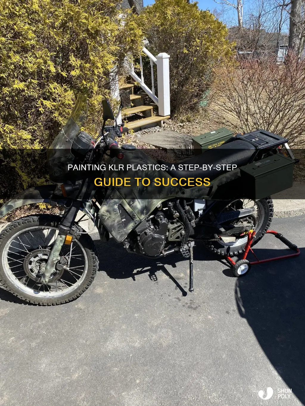 how to paint klr plastics