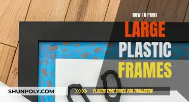 Transforming Large Plastic Frames with Paint: A Simple Guide