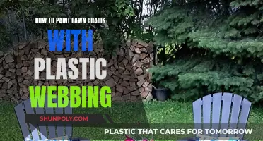 Lawn Chair Makeover: Painting Plastic Webbing