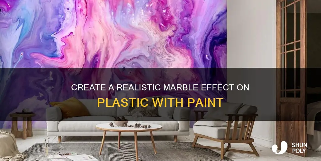 how to paint marble effect on plastic
