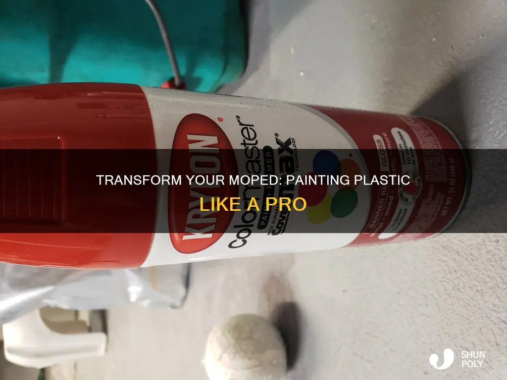 how to paint moped plastic