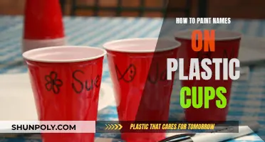 Personalize Plastic Cups: Painting Names Like a Pro