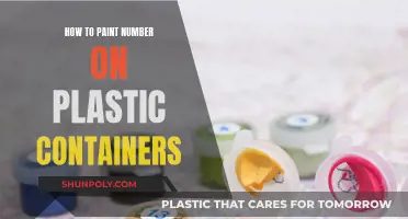 Painting Numbers on Plastic Containers: A Step-by-Step Guide