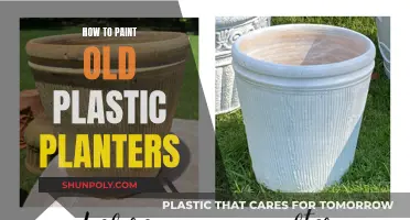 Revamping Old Plastic Planters with a Fresh Coat of Paint