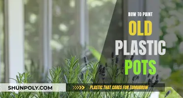 Transform Old Plastic Pots with a Fresh Coat of Paint