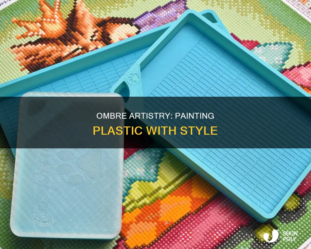 how to paint ombre on plastic