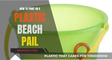 Transforming Plastic Beach Pails into Colorful Canvases
