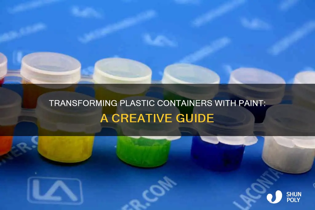 how to paint on plastic containers