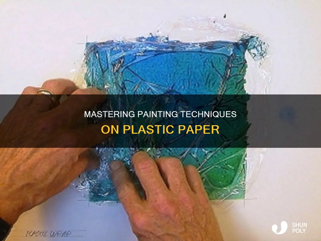 how to paint on plastic paper