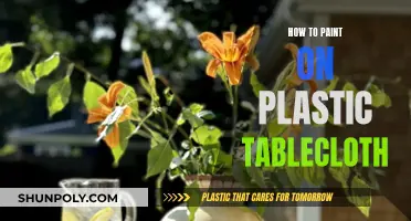 Plastic Tablecloth Art: Painting on a Budget