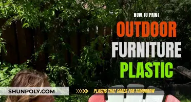 Transforming Outdoor Plastic Furniture with Paint