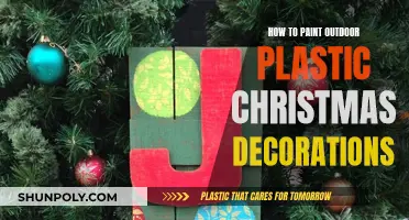 Painting Outdoor Plastic Christmas Decorations: A Step-by-Step Guide
