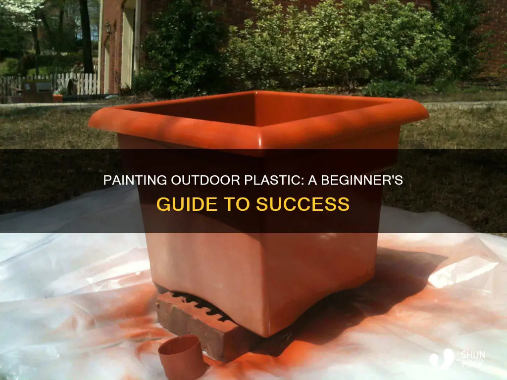 how to paint outdoor plastic