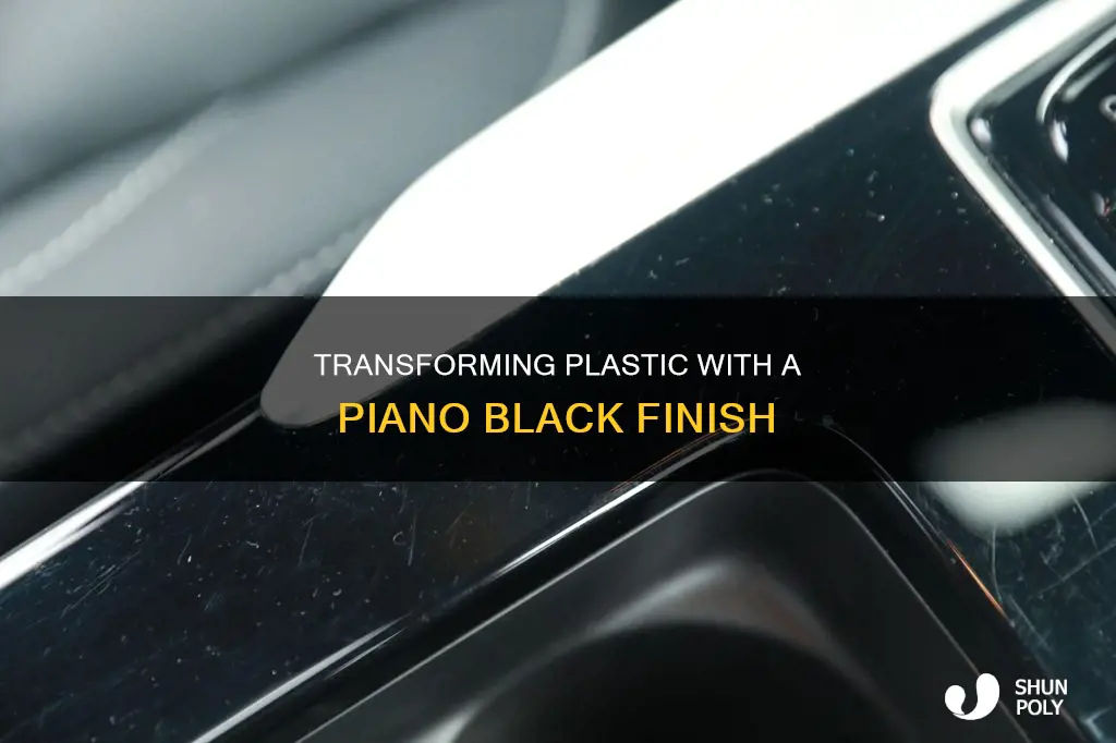 how to paint piano black finish on plastic