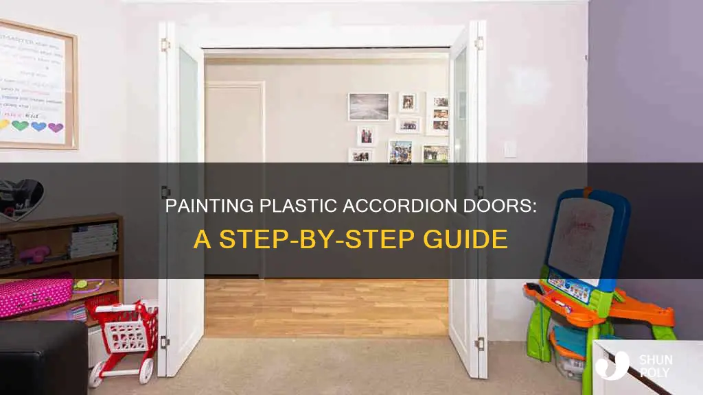 how to paint plastic accordion doors