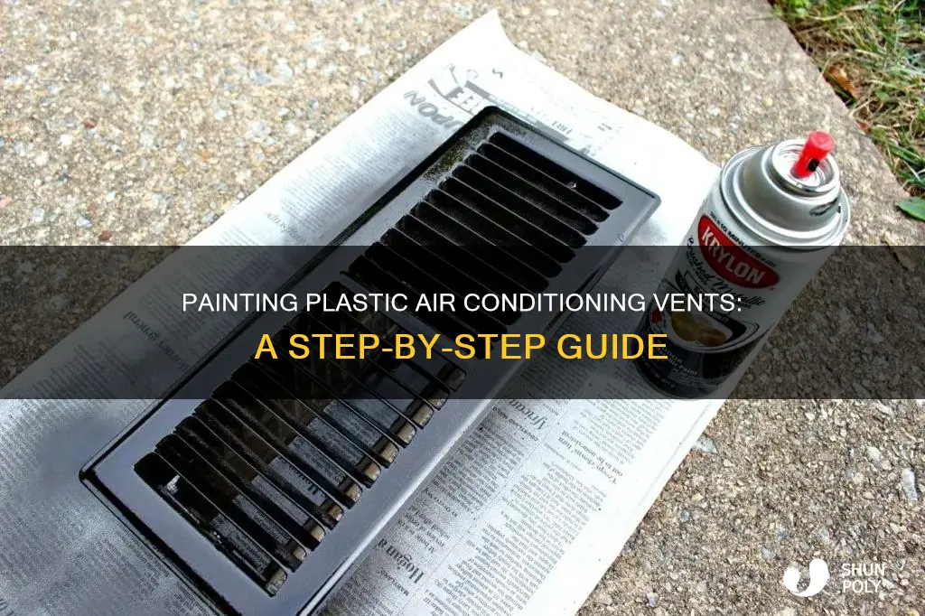how to paint plastic air conditioning vents