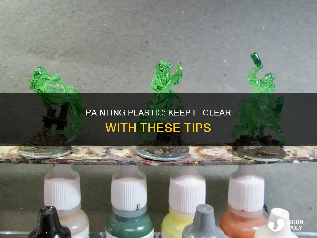 how to paint plastic and keep see through
