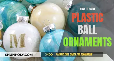 Transforming Plastic Ornaments with Paint