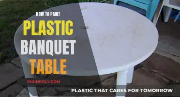 Transforming Plastic Banquet Tables with Paint: A Simple Guide