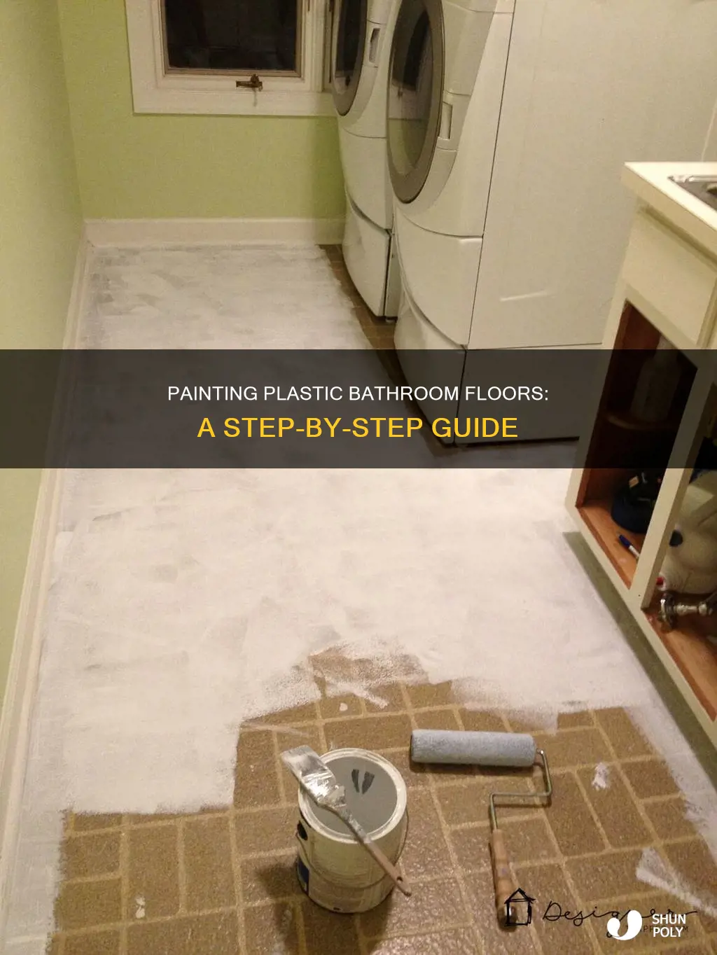 how to paint plastic bathroom floor