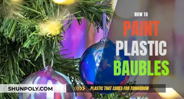 Transforming Plastic Baubles with Paint: A Creative Guide