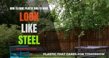 Transforming Plastic Bins: Painting for a Steel Finish