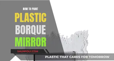 Transforming a Plastic Mirror Frame with Paint
