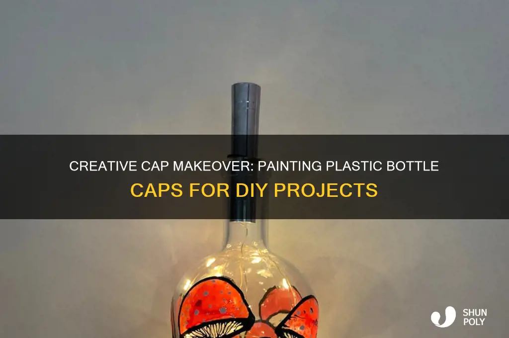 how to paint plastic bottle caps