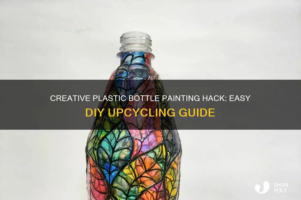 how to paint plastic bottle hack