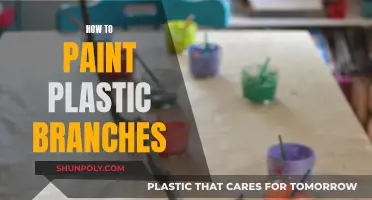 Transforming Plastic Branches with Paint: A Guide