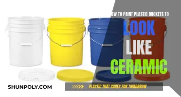 Transforming Plastic Buckets: Painting for a Ceramic Look