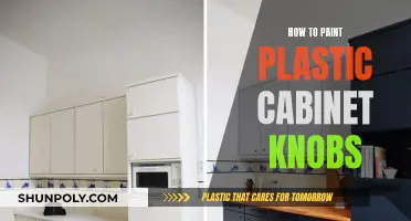 Transforming Plastic Cabinet Knobs with Paint