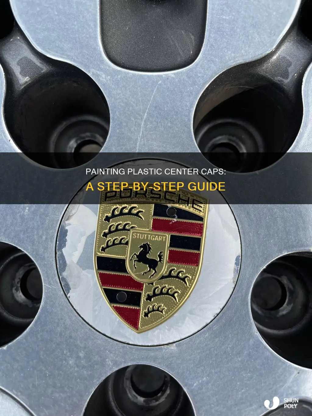 how to paint plastic center caps