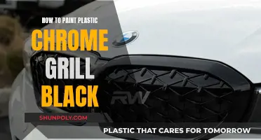 Transforming Plastic Chrome Grills with Black Paint