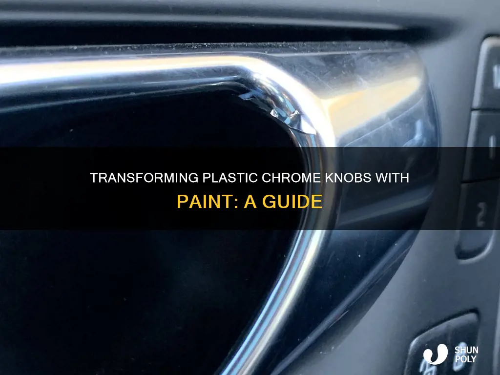 how to paint plastic chrome knobs