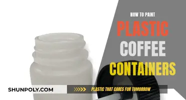 Transforming Plastic Coffee Containers with Paint