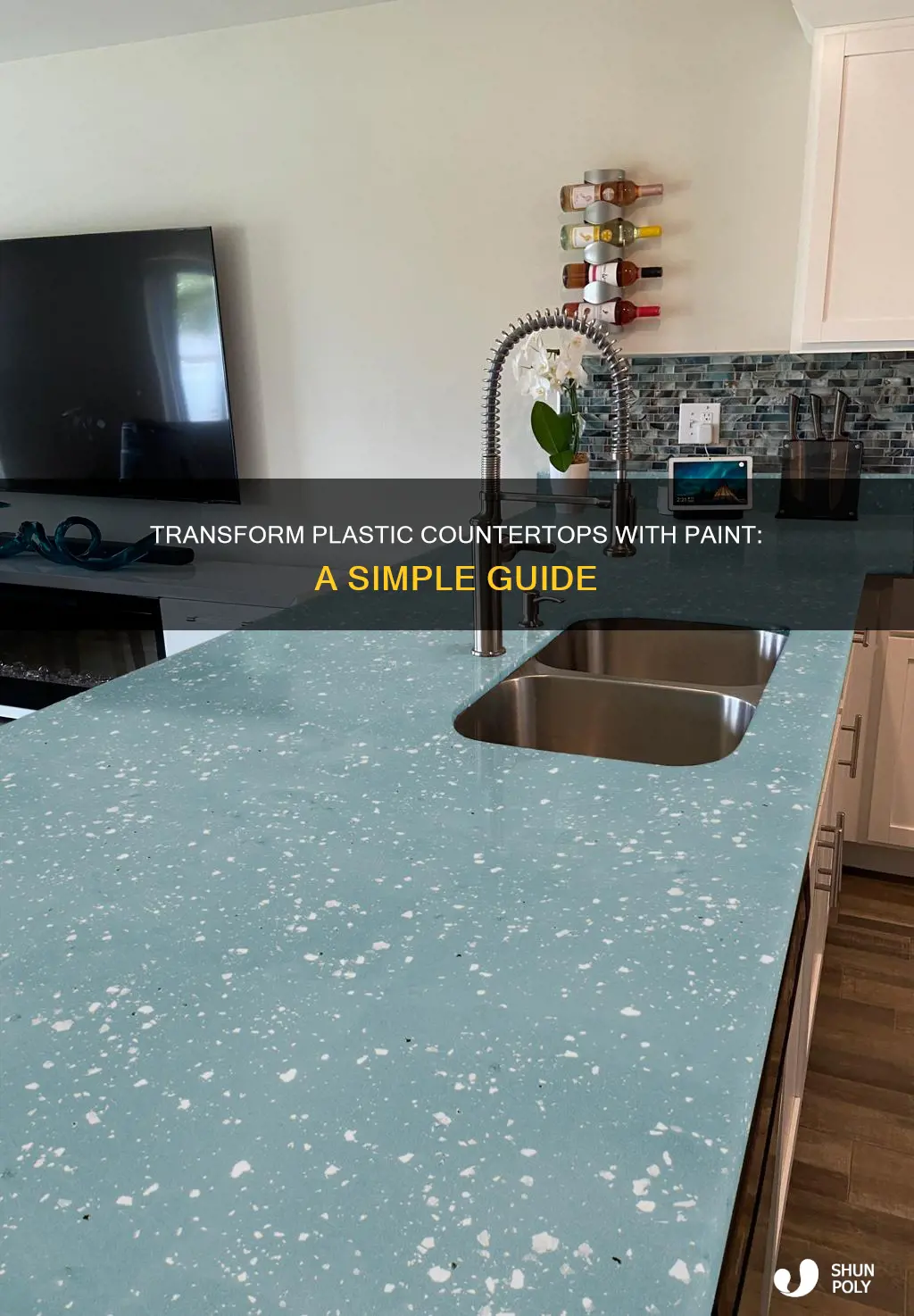how to paint plastic countertop