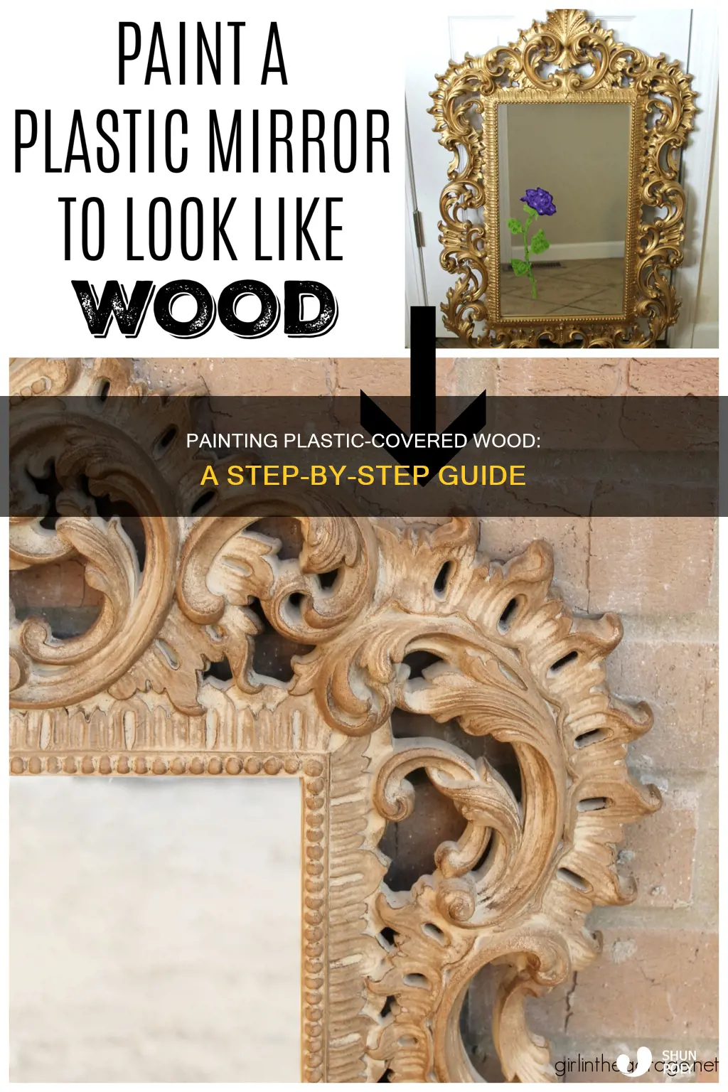 how to paint plastic covered wood