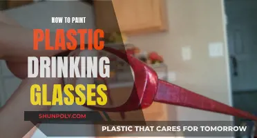 Transforming Plastic Drinking Glasses with Paint