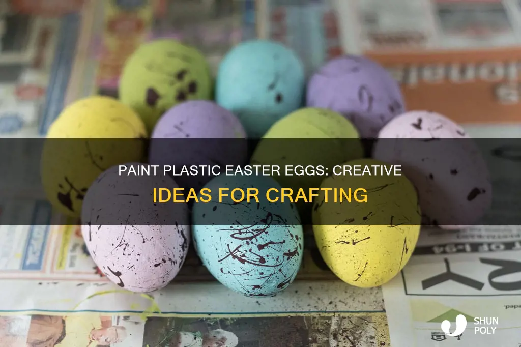 how to paint plastic easter eggs